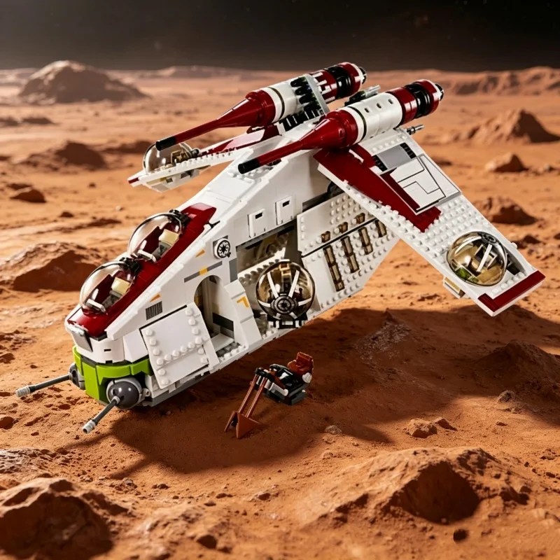 New MOC Battle Spaceship Model 1228Pcs Home Ornament Building Blocks Gift for Boys and Girls
New MOC Battle Spaceship Model 1228Pcs Home Ornament Building Blocks Gift for Boys and Girls