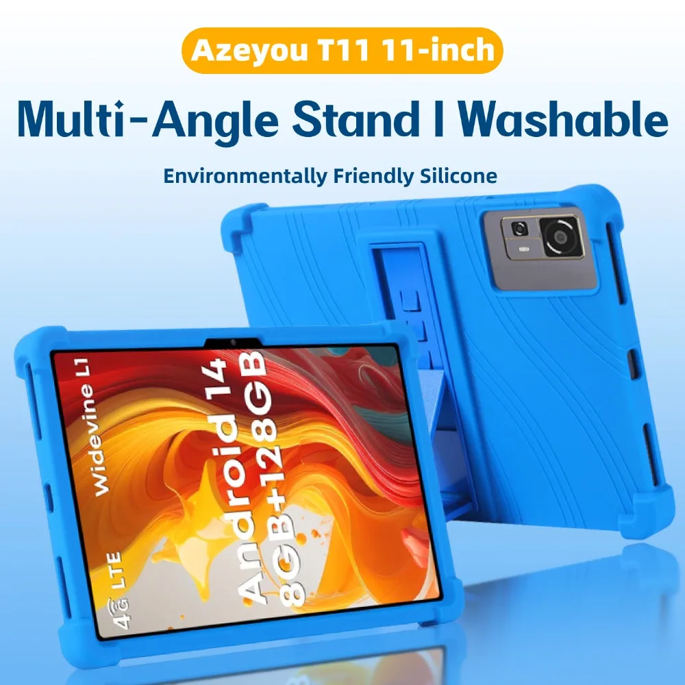 Чехол для Azeyou T11 11 дюймов, безопасный противоударный силиконовый чехол-подставка для планшета
Чехол для Azeyou T11 11 дюймов, безопасный противоударный силиконовый чехол-подставка для планшета