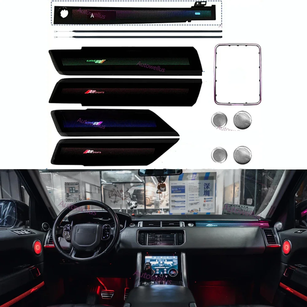 Модель 1:1, панель окружающей среды для Range Rover Sports 2018-2023, светодиодная осветительная лампа для динамика
Модель 1:1, панель окружающей среды для Range Rover Sports 2018-2023, светодиодная осветительная лампа для динамика