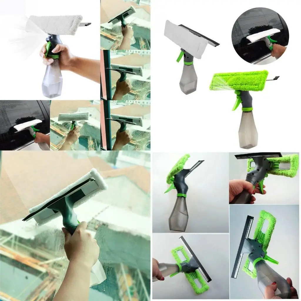 31BC Atomizing Nozzle 3-in-1 Glass Cleaner Bottle Wiper Squeegee Microfibre Pad 
31BC Atomizing Nozzle 3-in-1 Glass Cleaner Bottle Wiper Squeegee Microfibre Pad