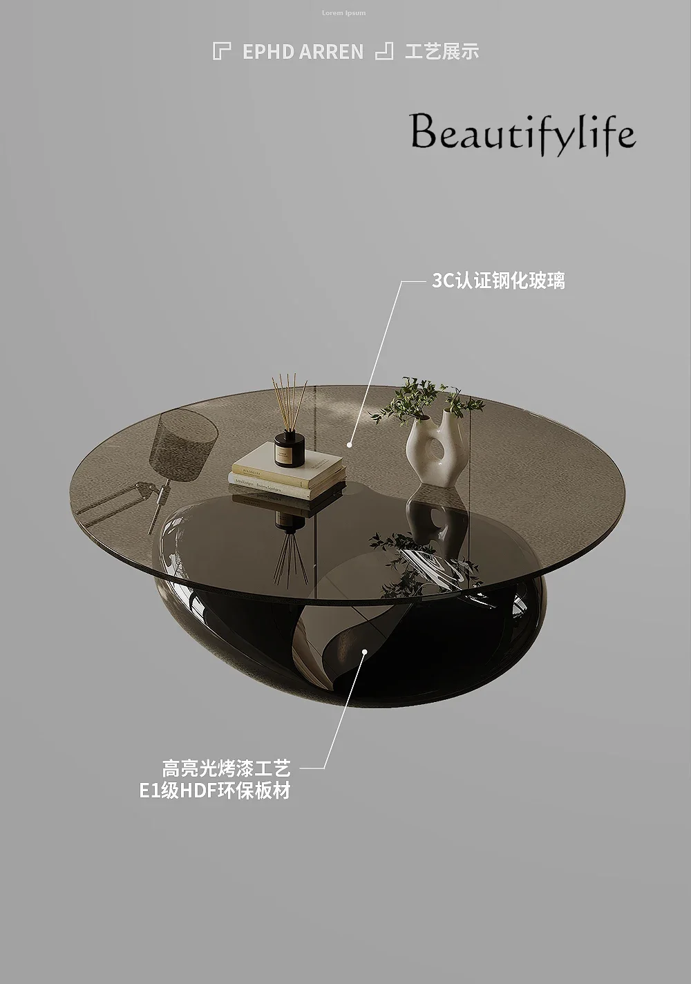 yj5 Italian minimalist coffee table high-light paint round small apartment home living room designer tempered glass light luxury
yj5 Italian minimalist coffee table high-light paint round small apartment home living room designer tempered glass light luxury