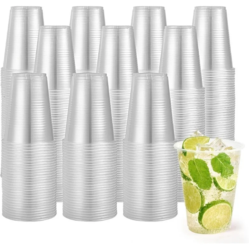 1000 упаковок, 16 унций, прозрачные пластиковые стаканчики, одноразовые стаканчики для питья для горячих и холодных напитков, воды, сока, газировки, кофе
1000 упаковок, 16 унций, прозрачные пластиковые стаканчики, одноразовые стаканчики для питья для горячих и холодных напитков, воды, сока, газировки, кофе
