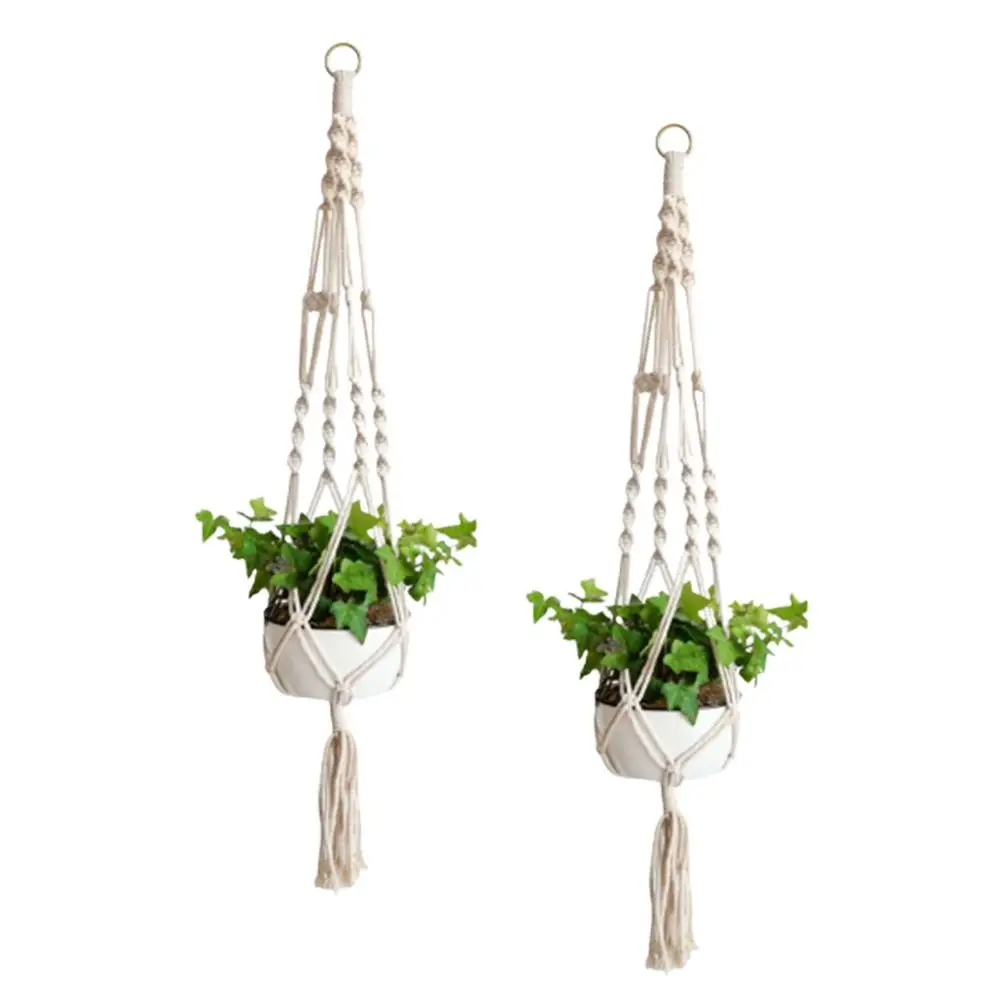 2Pcs Cotton Flowerpot Net Bag Hand Knitting Durable Decor Hanging Plant String Bag Crochet Mesh Save Space Home
2Pcs Cotton Flowerpot Net Bag Hand Knitting Durable Decor Hanging Plant String Bag Crochet Mesh Save Space Home