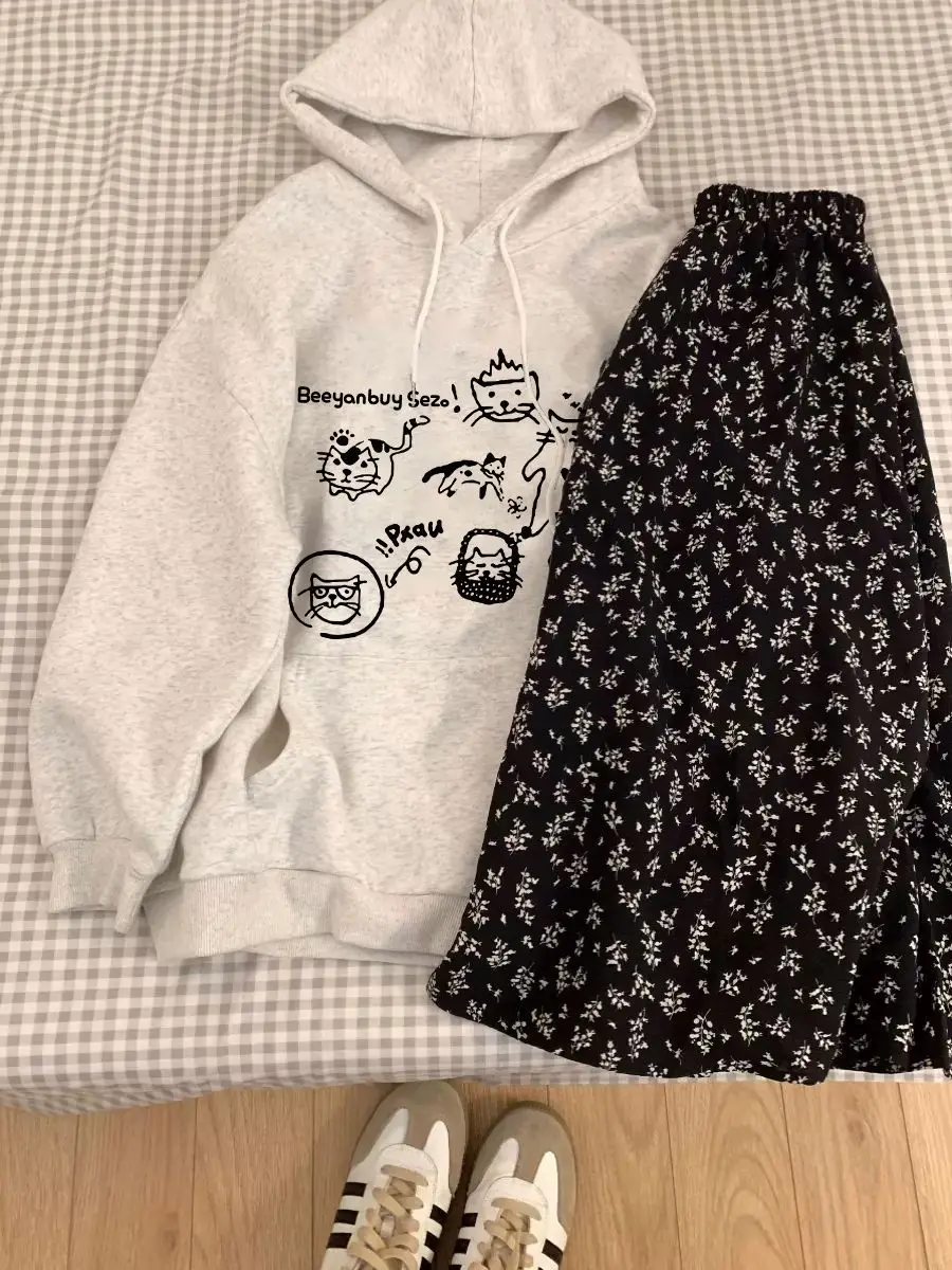 Ladies' Hooded Sweatshirt Jacket Print Lazy Style Fleece Lined Thickened Autumn Winter New Arrival Casual Streetwear
Ladies' Hooded Sweatshirt Jacket Print Lazy Style Fleece Lined Thickened Autumn Winter New Arrival Casual Streetwear