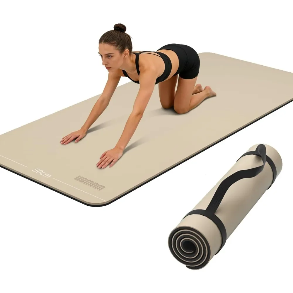 Extra Wide 80cm Thick Non Slip Yoga Mat TPE High Resilience for Pilates Home Workout with Carry Strap
Extra Wide 80cm Thick Non Slip Yoga Mat TPE High Resilience for Pilates Home Workout with Carry Strap