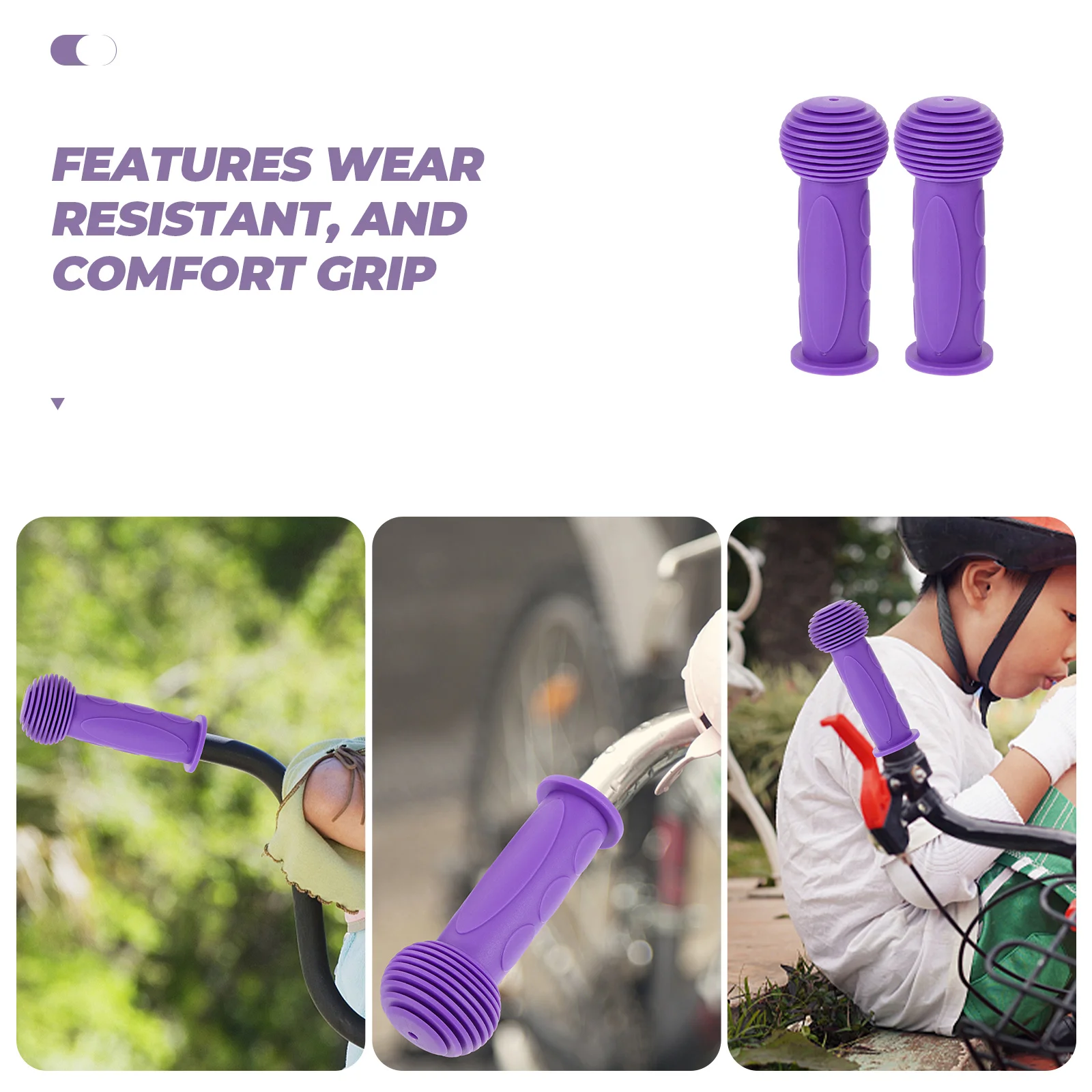 2 Pcs Rubber Bike Handlebar Grips Purple Comfort Anti-Slip Sweat-Absorption Lightweight Bicycle Hand Protector
2 Pcs Rubber Bike Handlebar Grips Purple Comfort Anti-Slip Sweat-Absorption Lightweight Bicycle Hand Protector