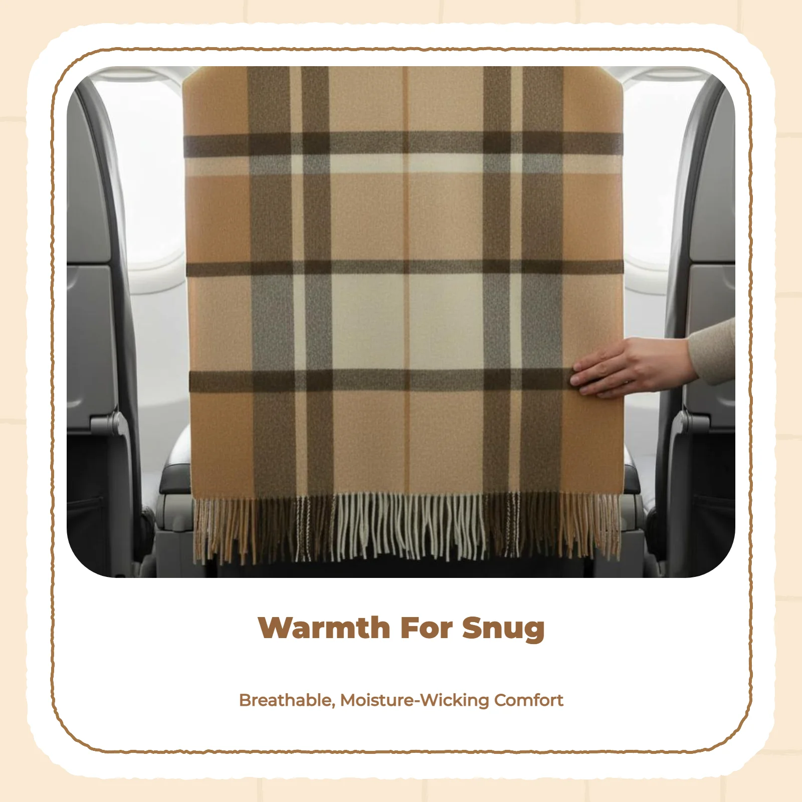 Wool Blanket, Thick Plaid Throw, Bedroom Sofa, Soft, Warm
Wool Blanket, Thick Plaid Throw, Bedroom Sofa, Soft, Warm