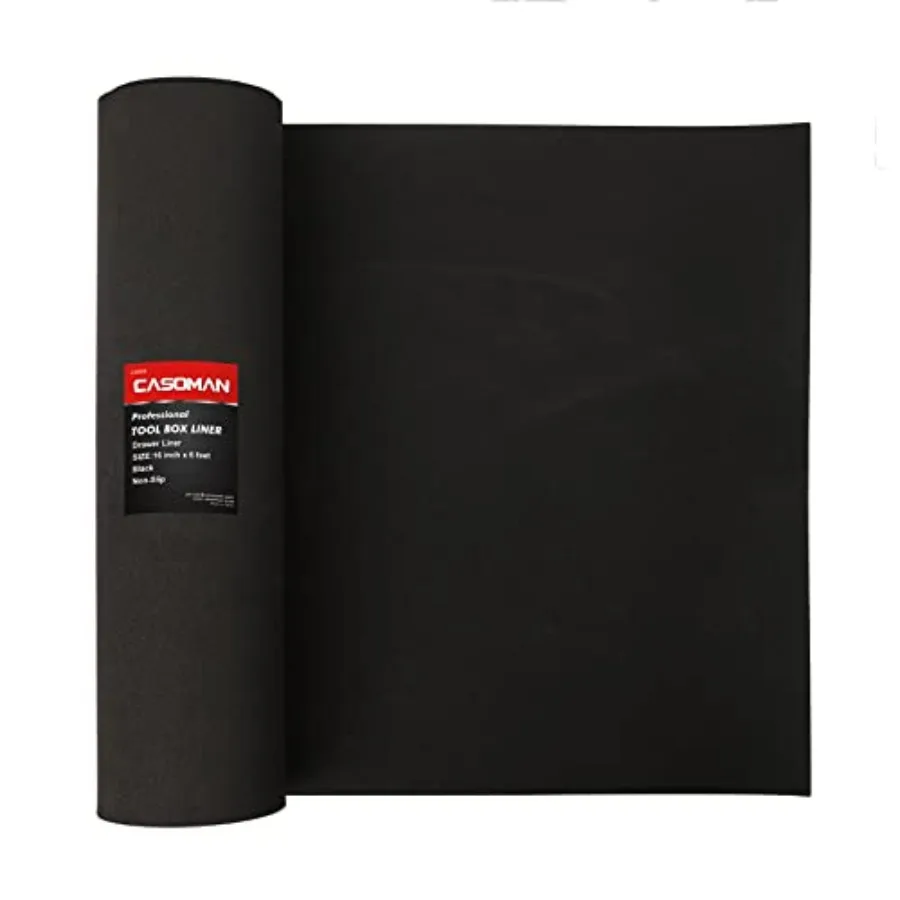 Professional Tool Box Liner and Drawer Liner - 16 inch Wide x 6 feet (Long) Non-Slip Black
Professional Tool Box Liner and Drawer Liner - 16 inch Wide x 6 feet (Long) Non-Slip Black