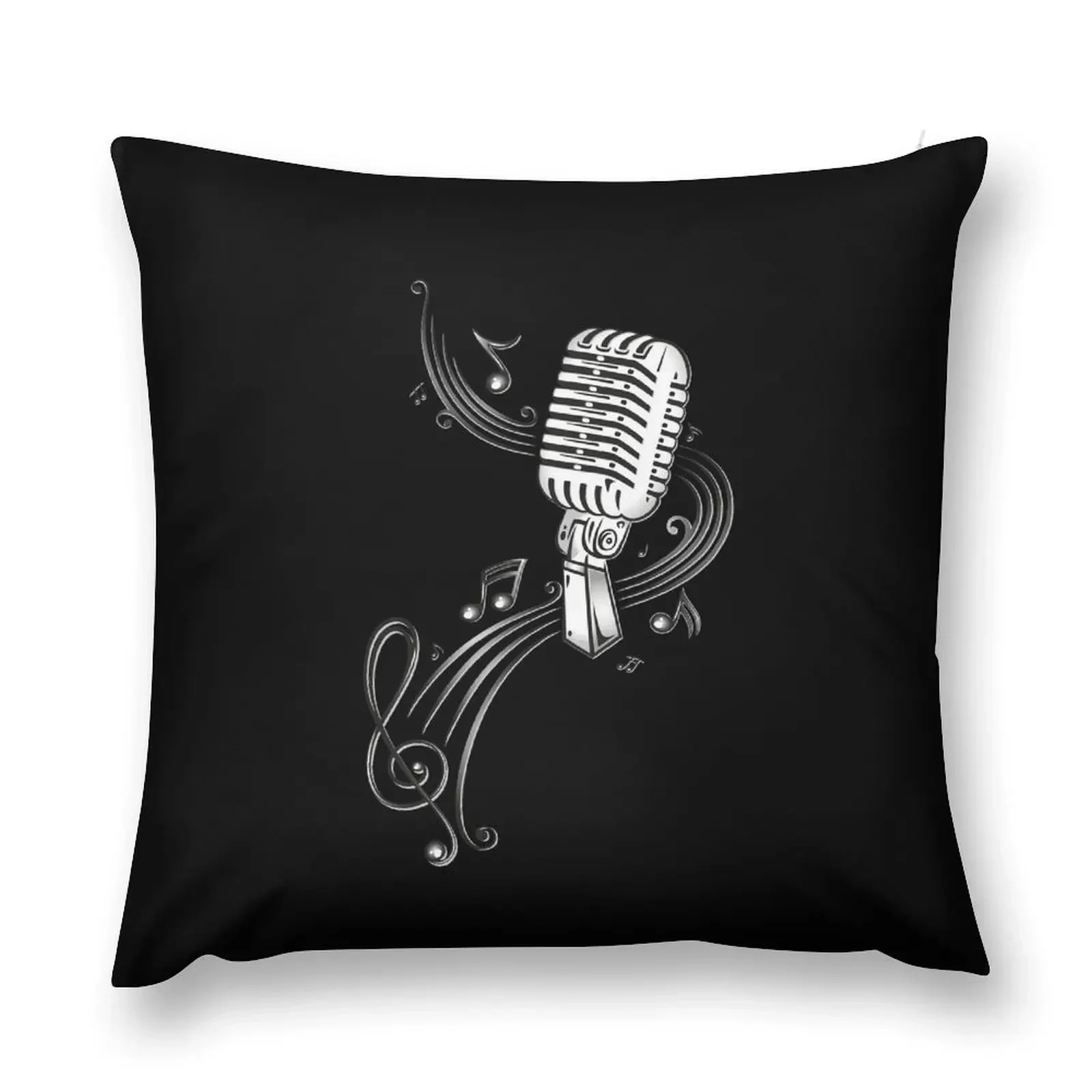 Retro microphone with music notes and clef. Throw Pillow Sitting Cushion Christmas Throw Pillows Covers pillow
Retro microphone with music notes and clef. Throw Pillow Sitting Cushion Christmas Throw Pillows Covers pillow
