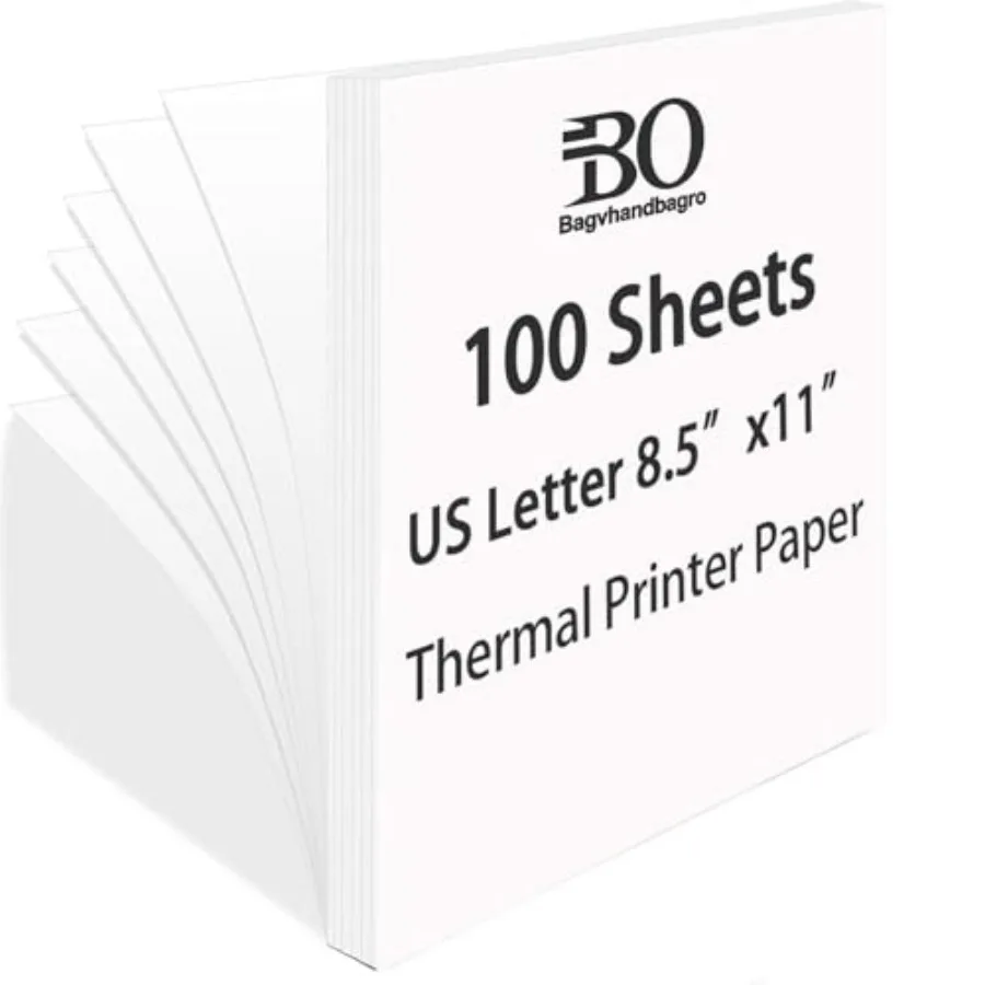 Sheets Thermal Printer Paper 8.5''×11'' US Letter Size Advanced Printing Paper Thermal Paper Compatible with Brother Letter Por
Sheets Thermal Printer Paper 8.5''×11'' US Letter Size Advanced Printing Paper Thermal Paper Compatible with Brother Letter Por