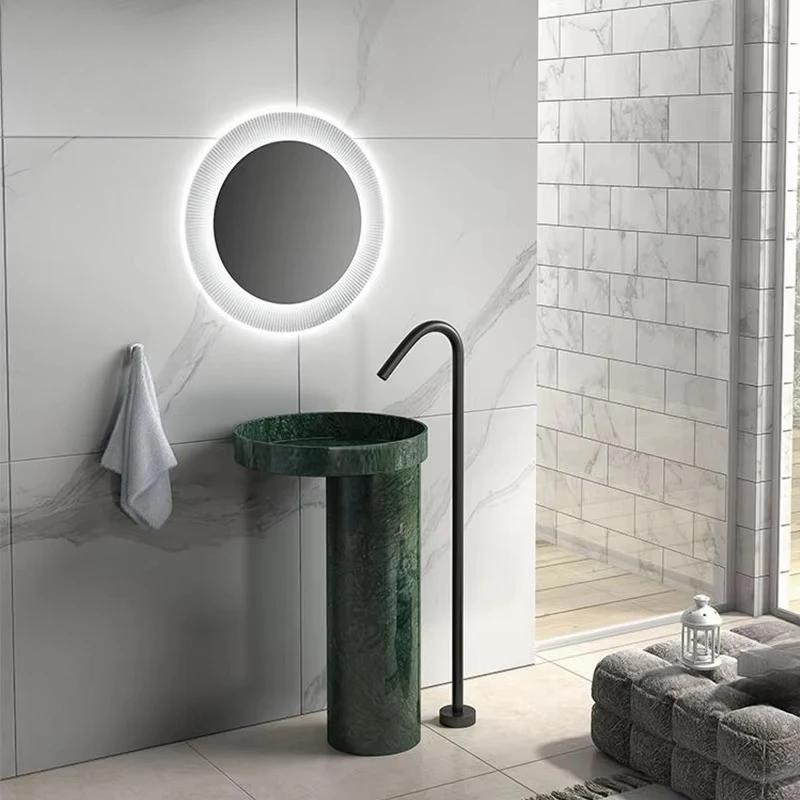 Modern design luxury wash basin and sink Natural green marble wash basin with pedestal Freestanding wash basin sink
Modern design luxury wash basin and sink Natural green marble wash basin with pedestal Freestanding wash basin sink