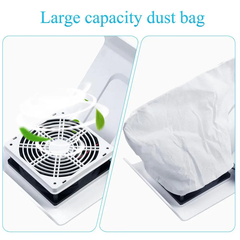  Multi-Filtration With Two Fans Vacuum Cleaner Manicure Tools Mini USB Portable Nail Dust Collector Strong Power Nail Art Tool
Multi-Filtration With Two Fans Vacuum Cleaner Manicure Tools Mini USB Portable Nail Dust Collector Strong Power Nail Art Tool