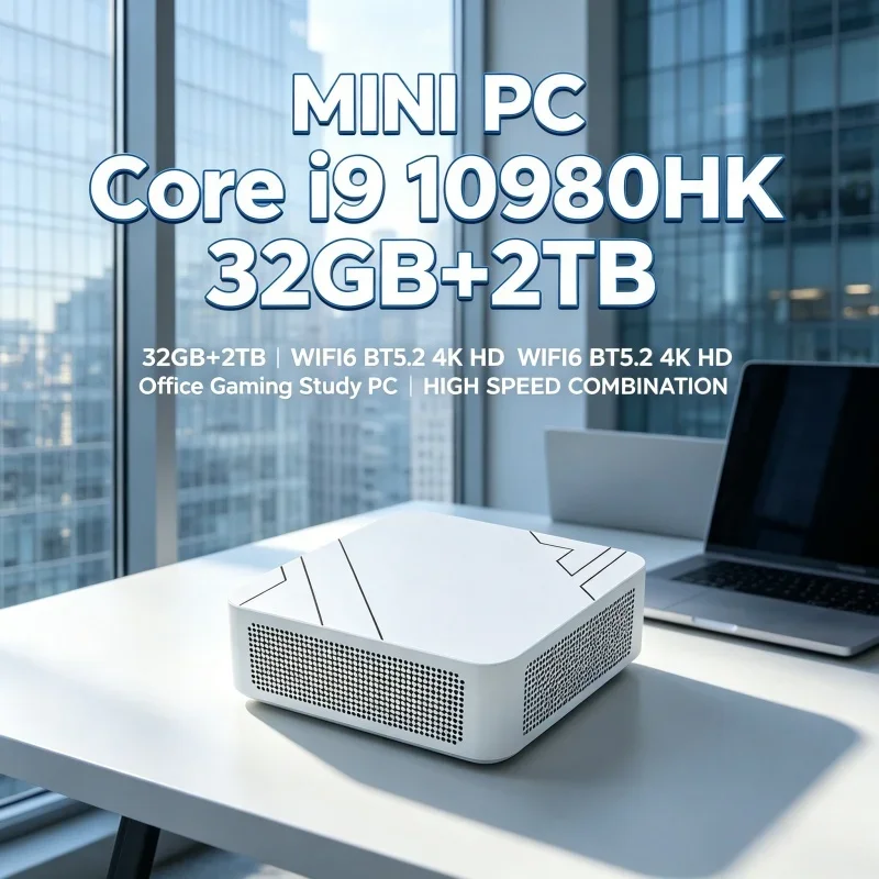 Stable Intel i9-10980HK Strong Performance Mini PC 32GB Large RAM 1TB Fast SSD 4K Gaming Office Household Computer
Stable Intel i9-10980HK Strong Performance Mini PC 32GB Large RAM 1TB Fast SSD 4K Gaming Office Household Computer