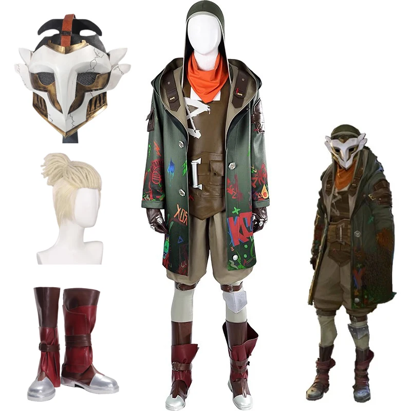 Arcane Ekko Costume LOL Ekko Cosplay Costume Christmas New Year Comic Con Men Suit Game Outfit Jacket Mask Wig Boots Custom Size
Arcane Ekko Costume LOL Ekko Cosplay Costume Christmas New Year Comic Con Men Suit Game Outfit Jacket Mask Wig Boots Custom Size
