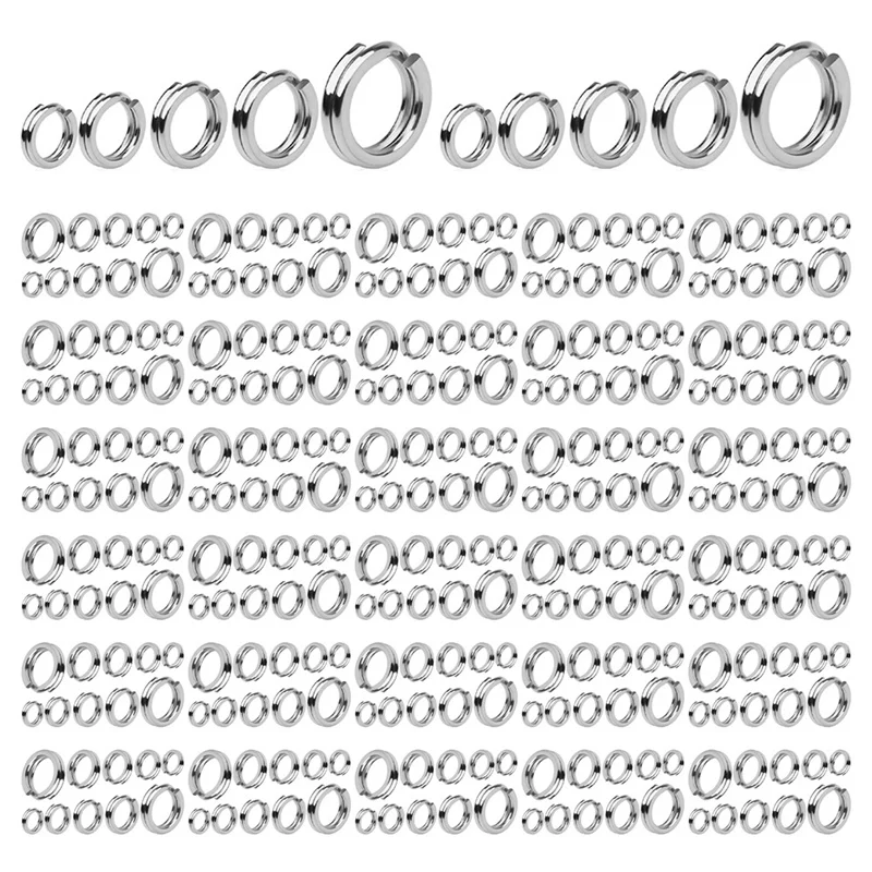 500Pcs Stainless Steel Fishing Split Rings,Fishing Heavy Duty Lure Rings Durable Easy To Use
500Pcs Stainless Steel Fishing Split Rings,Fishing Heavy Duty Lure Rings Durable Easy To Use