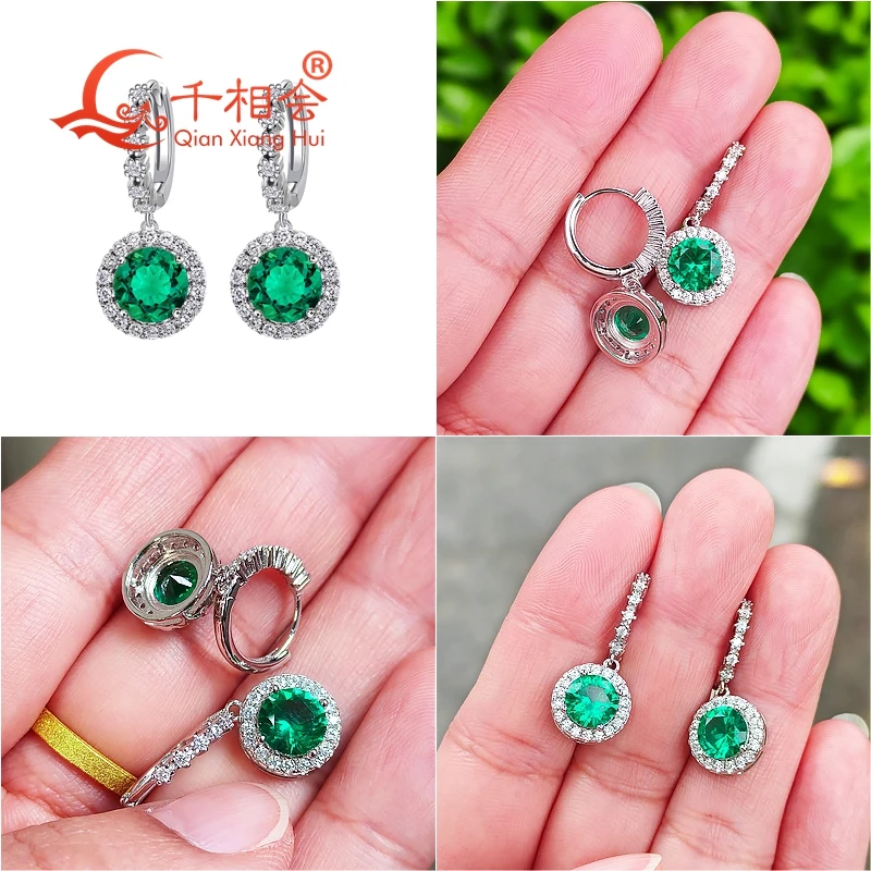 lab Created Hydrothermal Emerald /YAG green 6.5mm halo white moissanite round 925 silver 10mm ear stud Earring gift dating
lab Created Hydrothermal Emerald /YAG green 6.5mm halo white moissanite round 925 silver 10mm ear stud Earring gift dating