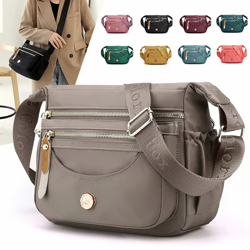 Women Messenger Shoulder Bag Nylon Multi-Pockets Crossbody Bags Travel Adjustable Strap Handheld Outdoor Hiking Shopping Handbag
Women Messenger Shoulder Bag Nylon Multi-Pockets Crossbody Bags Travel Adjustable Strap Handheld Outdoor Hiking Shopping Handbag