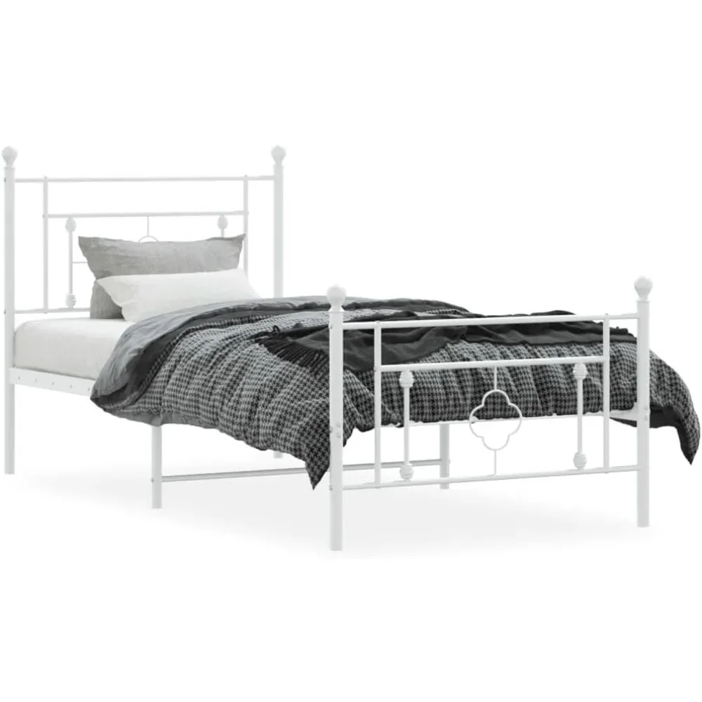 vidaXL 10'' Metal Twin XL Bed Frames with Headboard and Footboard, Platform Bed Frame with Strong Metal Slats Support, Under Bed
vidaXL 10'' Metal Twin XL Bed Frames with Headboard and Footboard, Platform Bed Frame with Strong Metal Slats Support, Under Bed