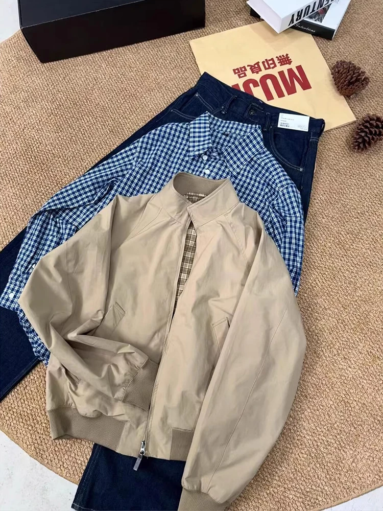 Deep Moccasin Men's Harington Zipper Jaet Baseball Outfit Outdoor Spring Upper Apparel Stand Fit Vintage Stitch Decor
Deep Moccasin Men's Harington Zipper Jaet Baseball Outfit Outdoor Spring Upper Apparel Stand Fit Vintage Stitch Decor