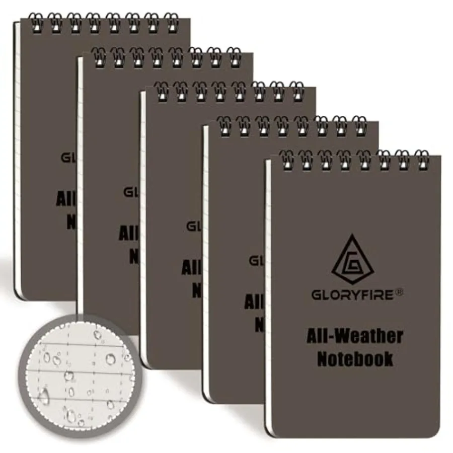 Waterproof Notebook Tactical All-Weather Spiral Memo Paper Notepad with Waterproof Grid Paper for Outdoor Activities Recording
Waterproof Notebook Tactical All-Weather Spiral Memo Paper Notepad with Waterproof Grid Paper for Outdoor Activities Recording