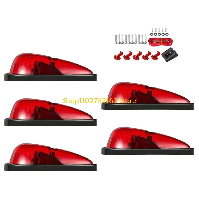 547B 5Pcs/Pack Roof Running Top Marker Lights Teardrop Cab Lights Waterproof Cab Marker Lights 9 LEDs Cab Light for Truck SUV
547B 5Pcs/Pack Roof Running Top Marker Lights Teardrop Cab Lights Waterproof Cab Marker Lights 9 LEDs Cab Light for Truck SUV