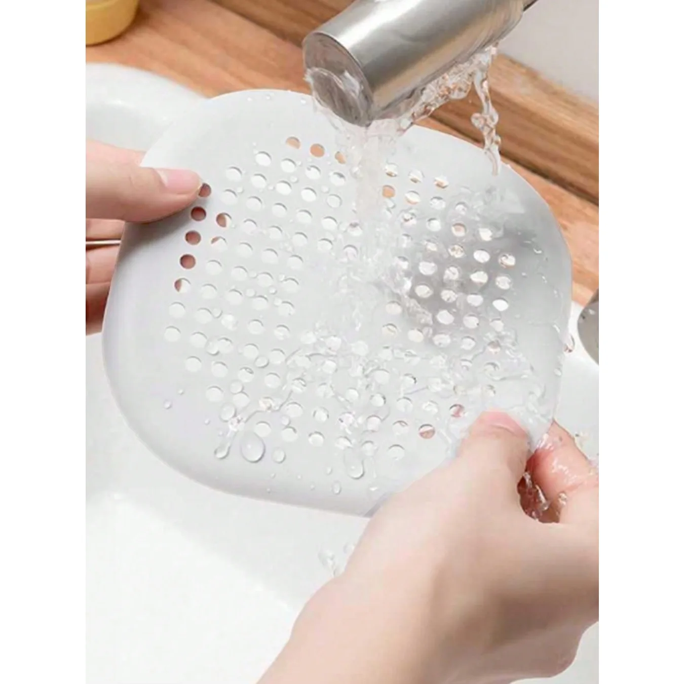 1pc Drain Hair Catcher With Suction Cup, Durable Silicone Square Drain Cover For Shower, Anti Sink Clogging
1pc Drain Hair Catcher With Suction Cup, Durable Silicone Square Drain Cover For Shower, Anti Sink Clogging