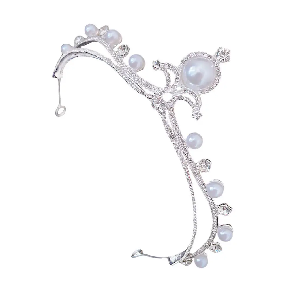 Bridal Rhinestone Pearl Tiara Elegant Wedding Crown Bride Headpiece Delicate Rhinestone Bride Tiara Hair Accessories
Bridal Rhinestone Pearl Tiara Elegant Wedding Crown Bride Headpiece Delicate Rhinestone Bride Tiara Hair Accessories