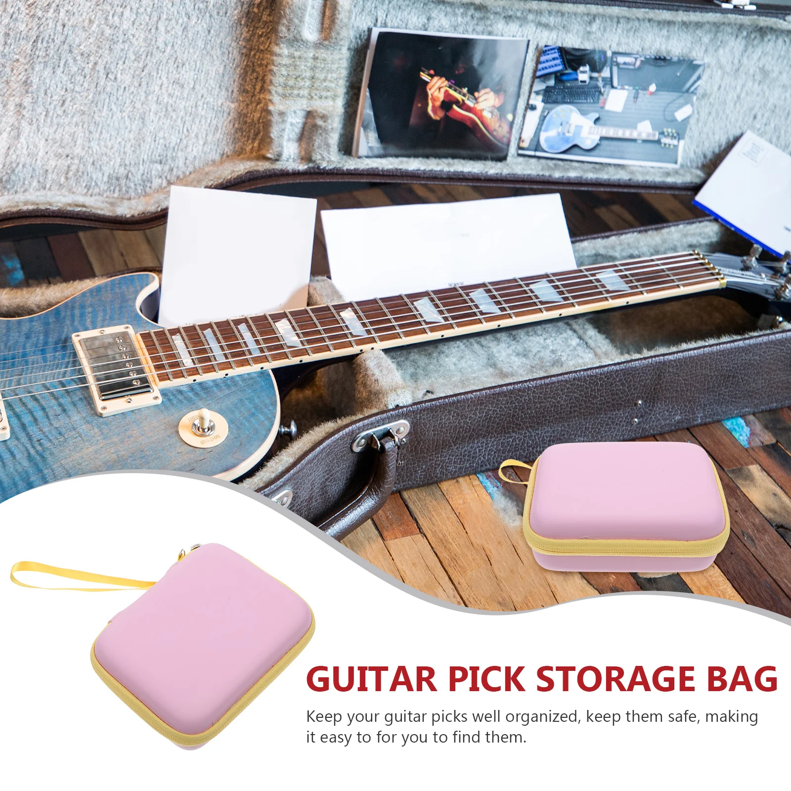 Large Capacity Guitar Pick Storage Bag Portable Plectrum Organizer For Guitar Ukulele Players Instrument Accessories
Large Capacity Guitar Pick Storage Bag Portable Plectrum Organizer For Guitar Ukulele Players Instrument Accessories