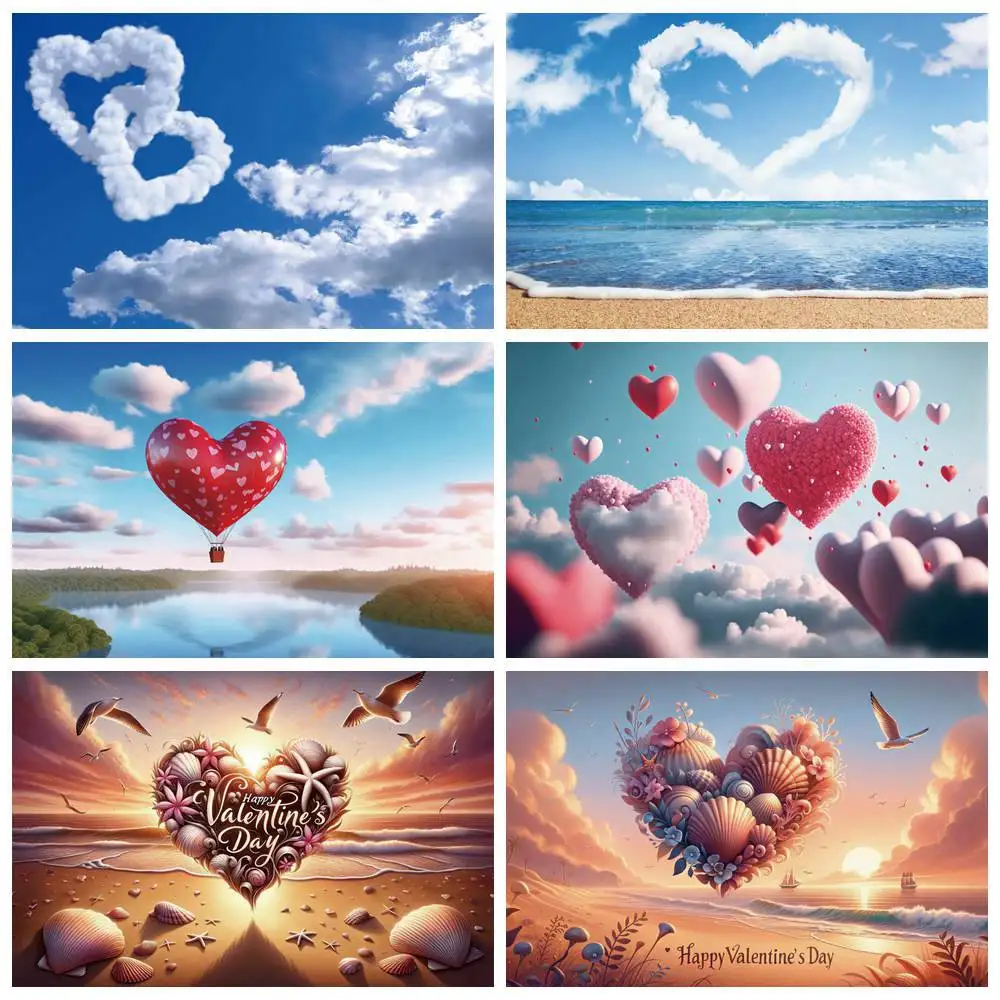 MOON.QG Happy Valentine's Day Banner Backdrop February 14 Background Tropical Beach Cloud Heart Decorations Wedding Anniversary
MOON.QG Happy Valentine's Day Banner Backdrop February 14 Background Tropical Beach Cloud Heart Decorations Wedding Anniversary