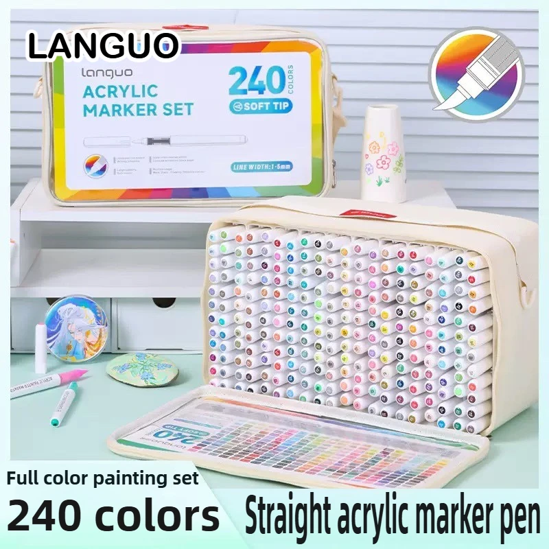 LANGUO 171/9 Colors Direct Liquid Acrylic Art Markers Paint Pens Brush Marker for Painting DIY School Art Supplies Stationery
LANGUO 171/9 Colors Direct Liquid Acrylic Art Markers Paint Pens Brush Marker for Painting DIY School Art Supplies Stationery