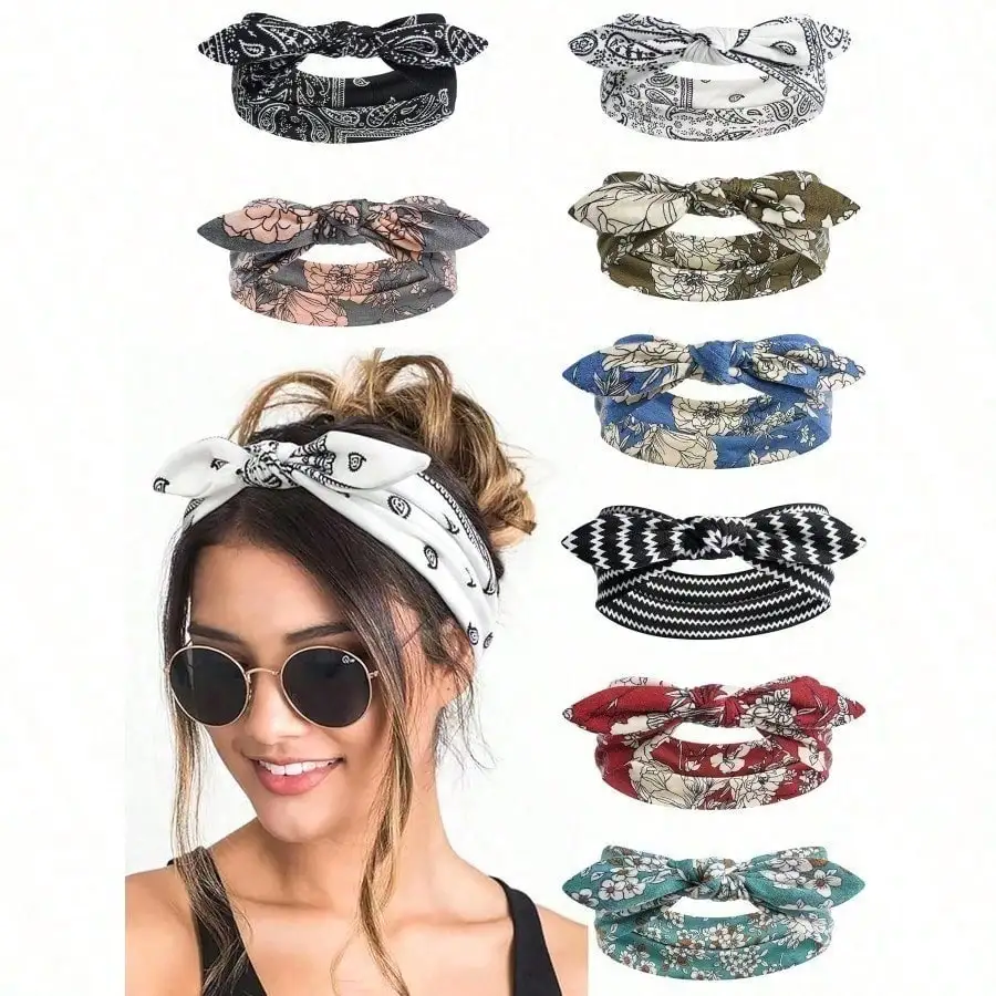 1pc Women's Paisley Floral Striped Bow Elastic Sports Headband, Stretchy Rabbit Ear Casual Yoga Outdoor Running Tennis Sweatband, Hair Accessories Elegant Hair Band Casual Head Scarf Summer Outfits
1pc Women's Paisley Floral Striped Bow Elastic Sports Headband, Stretchy Rabbit Ear Casual Yoga Outdoor Running Tennis Sweatband, Hair Accessories Elegant Hair Band Casual Head Scarf Summer Outfits