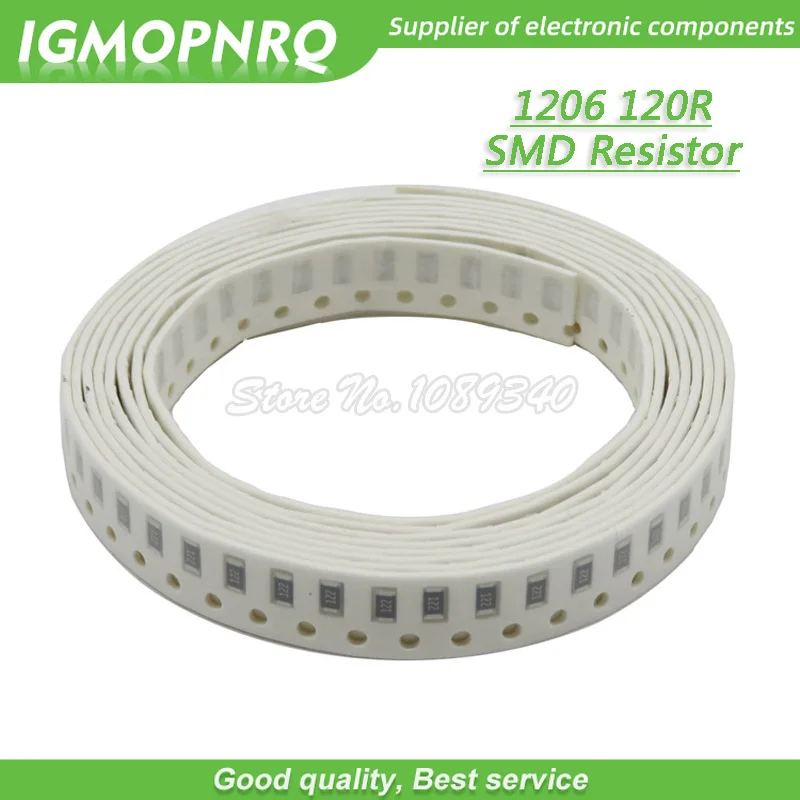 100 шт. 1206 SMD резистор 1% сопротивление 120 Ом Чип резистор 0,25 Вт 1/4 Вт 120R 121 IGMOPNRQ
100 шт. 1206 SMD резистор 1% сопротивление 120 Ом Чип резистор 0,25 Вт 1/4 Вт 120R 121 IGMOPNRQ