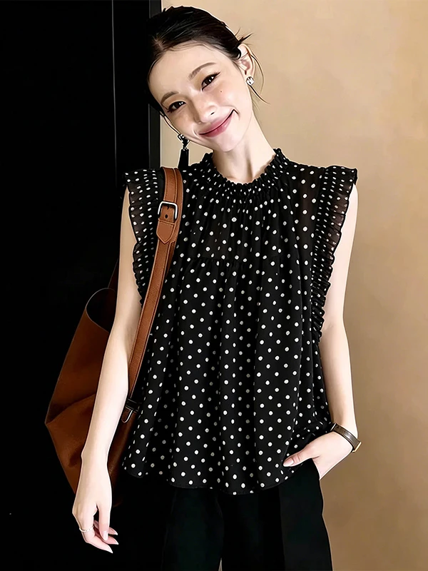 Summer New plus Size Retro Chic Polka Dot Blouse Women Casual Fashion Top Earlet Lace Trim Meat Concealing Short Sleeve round...
Summer New plus Size Retro Chic Polka Dot Blouse Women Casual Fashion Top Earlet Lace Trim Meat Concealing Short Sleeve round...