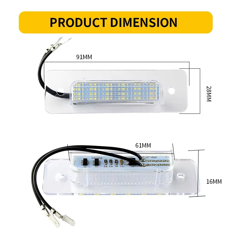 2PCS LED License Plate light For BMW E30 1982-1993 E28 1981-1987 E24 E23 1977-1986 3 5 6 7 Series M1 E26 1980-1981 Number Lamps
2PCS LED License Plate light For BMW E30 1982-1993 E28 1981-1987 E24 E23 1977-1986 3 5 6 7 Series M1 E26 1980-1981 Number Lamps