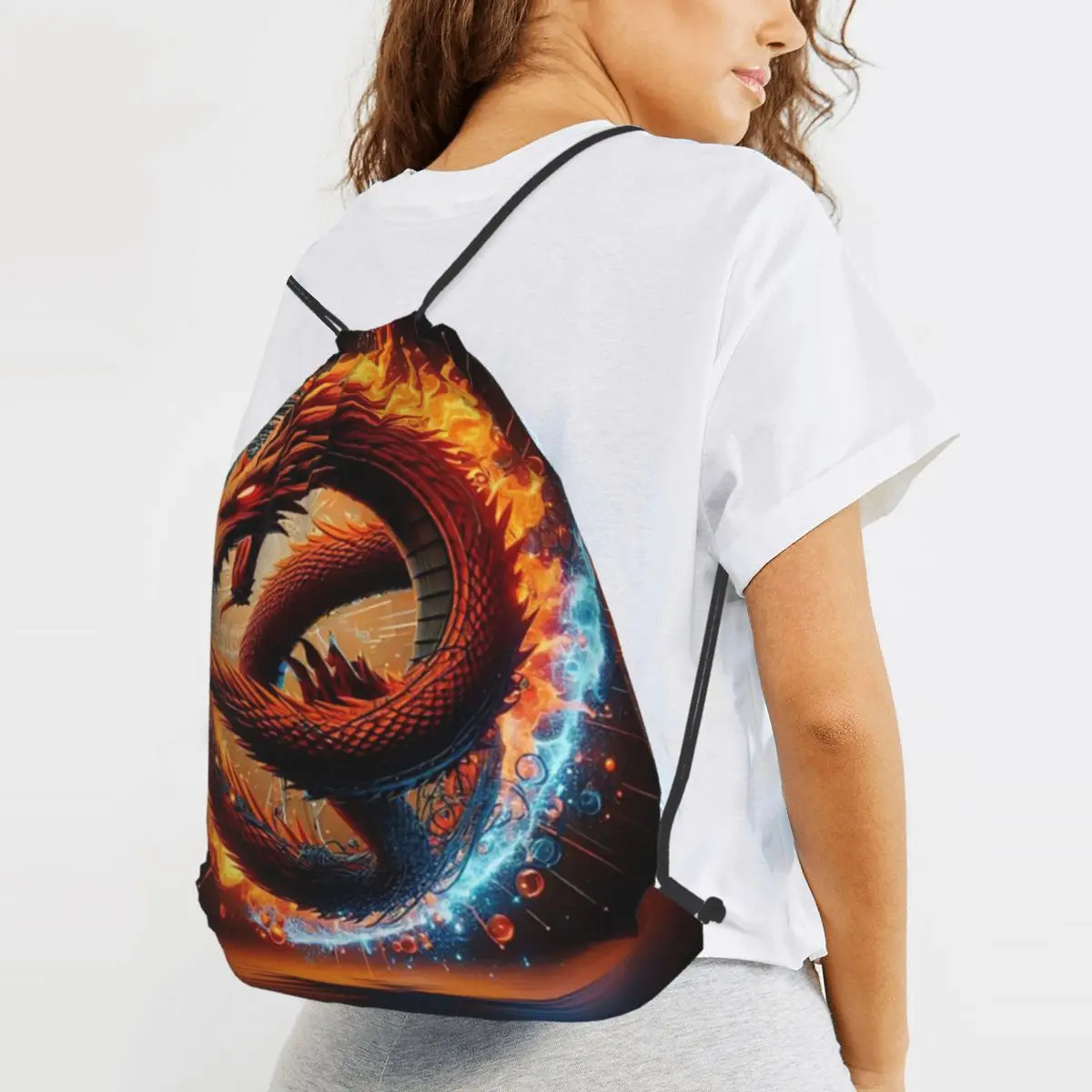 Dragon Portrait Backpacks Fashion Drawstring Bags Shoes Bag Book Bags for Travel Students
Dragon Portrait Backpacks Fashion Drawstring Bags Shoes Bag Book Bags for Travel Students