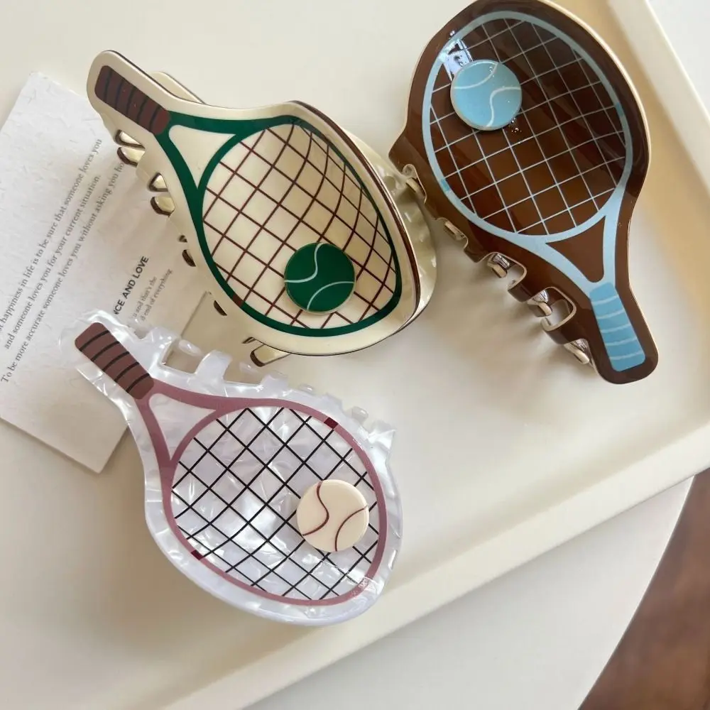 Cute Korean Style Sport Ball Series Hair Claw Tennis Racket Splicing Hair Claw Baseball Geometry Acetic Acid Shark Clip Female
Cute Korean Style Sport Ball Series Hair Claw Tennis Racket Splicing Hair Claw Baseball Geometry Acetic Acid Shark Clip Female