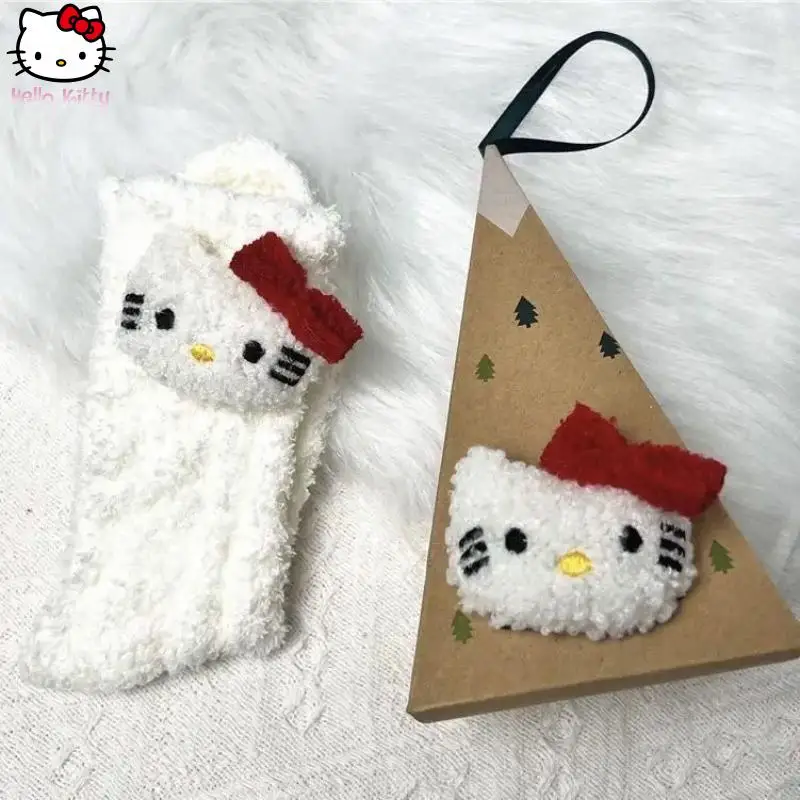 Hello Kitty Anime Children Sanrio Kuromi Thickened Christmas Socks Girls Autumn and Winter New Cartoon Warm Doll Socks Gift
Hello Kitty Anime Children Sanrio Kuromi Thickened Christmas Socks Girls Autumn and Winter New Cartoon Warm Doll Socks Gift
