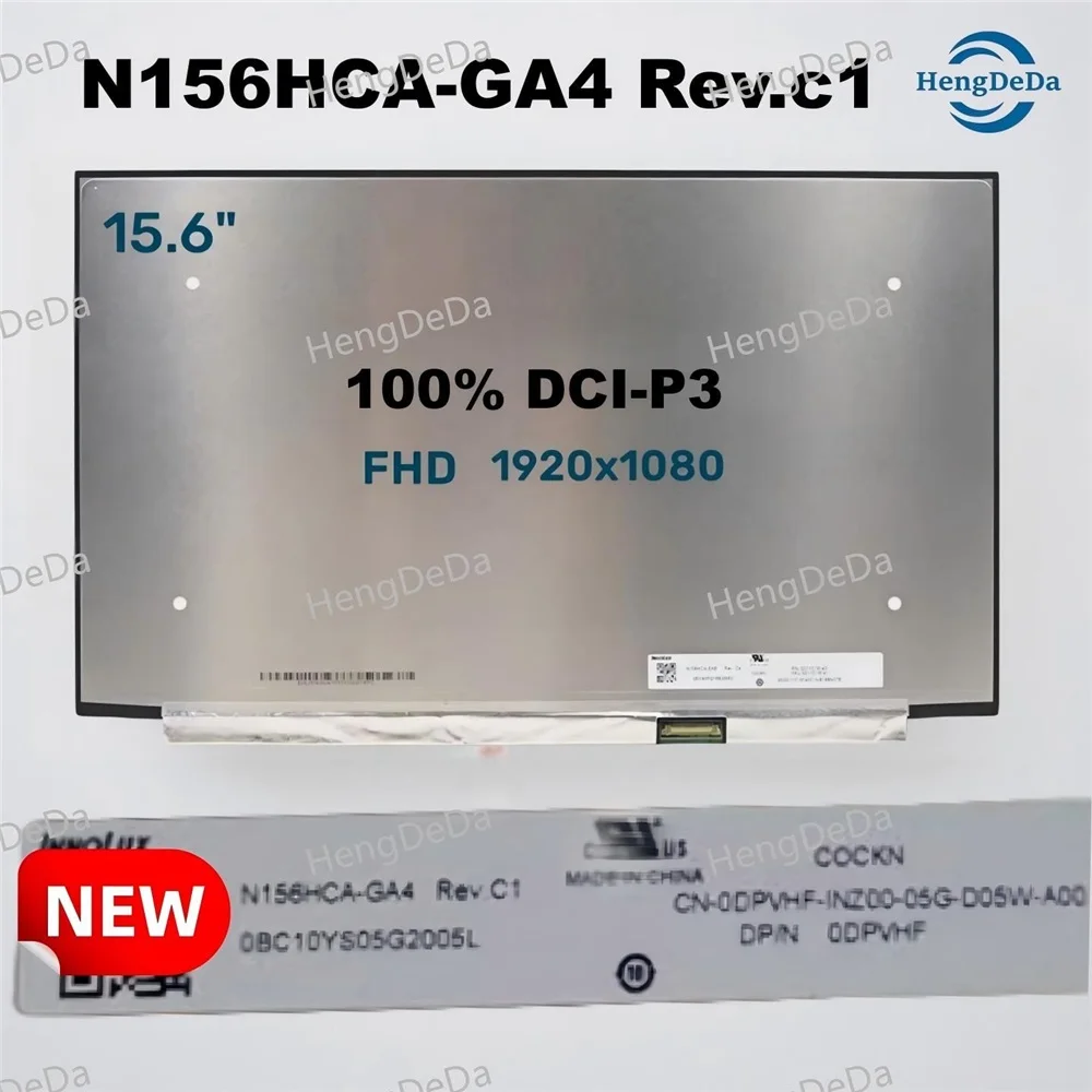 15.6" FHD IPS Laptop LCD Screen N156HCA-GA4 Rev.C1 1920x1080 30 Pin Non-Touch Original Display Panel
15.6" FHD IPS Laptop LCD Screen N156HCA-GA4 Rev.C1 1920x1080 30 Pin Non-Touch Original Display Panel