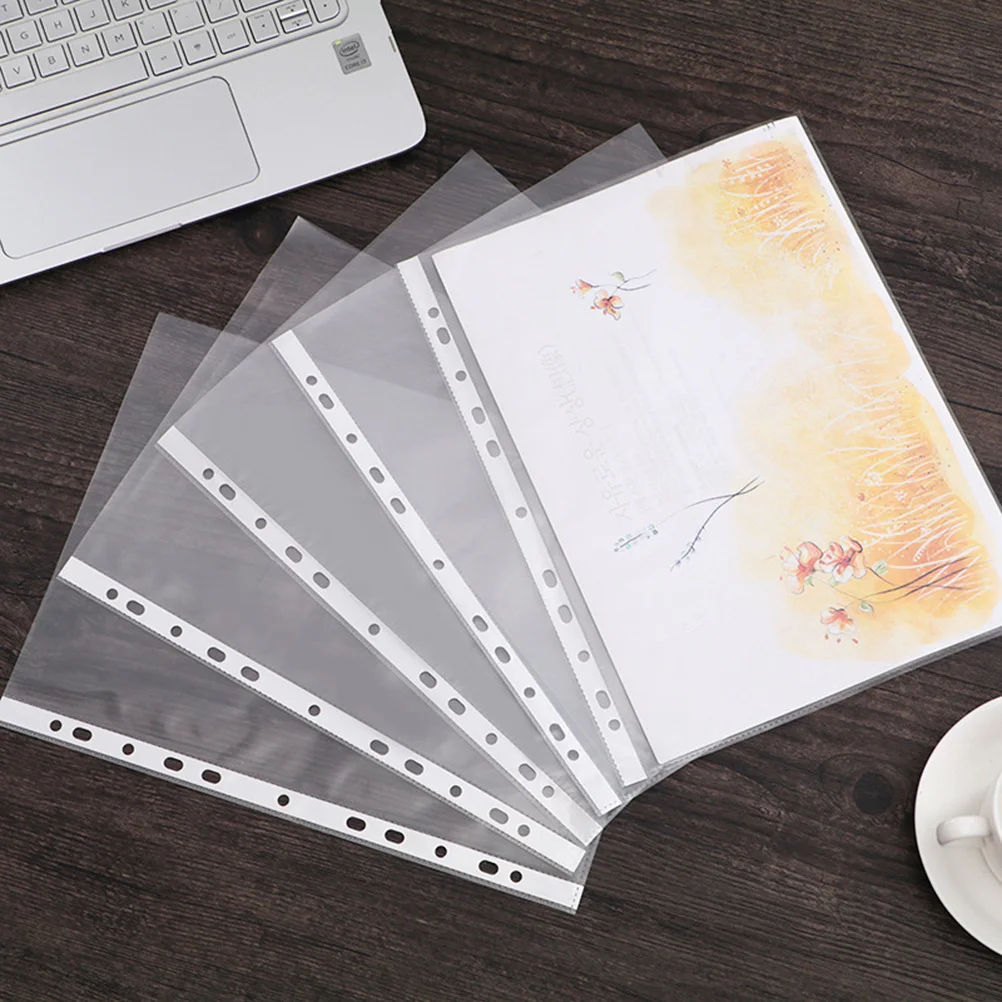 100pcs A4 File Folder Clear Waterproof Pp Document Organizer For Office School Home Transparent Holder Punched 11-Hole
100pcs A4 File Folder Clear Waterproof Pp Document Organizer For Office School Home Transparent Holder Punched 11-Hole