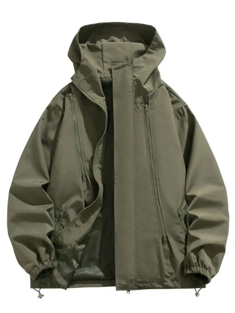 Loose Fit Men's Pure Color Casual Fce Jaet Autumn Winter New Sle Comfortable Breathable Outerwear for ly
Loose Fit Men's Pure Color Casual Fce Jaet Autumn Winter New Sle Comfortable Breathable Outerwear for ly