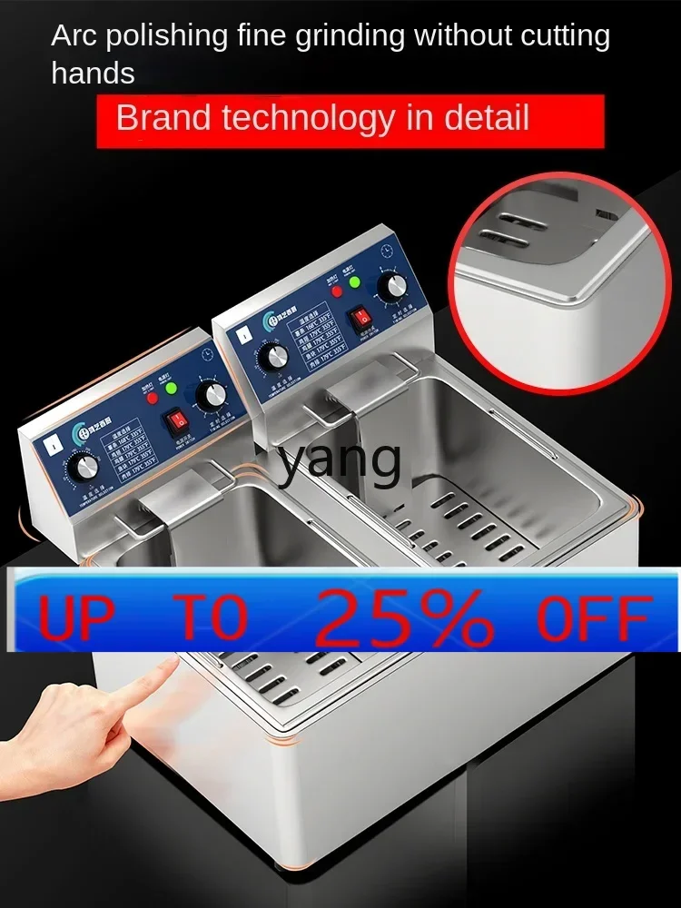 Lcx Commercial Deep Frying Pan Fried Chicken Fried Machine Double-Cylinder Fried String Equipment Deep Frying Pan
Lcx Commercial Deep Frying Pan Fried Chicken Fried Machine Double-Cylinder Fried String Equipment Deep Frying Pan