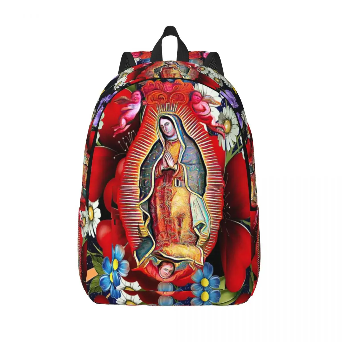 Custom Our Lady Of Guadalupe Canvas Backpacks Men Women Bookbag for College School Mexican Virgin Mary Mexico Flowers Tilma Bags
Custom Our Lady Of Guadalupe Canvas Backpacks Men Women Bookbag for College School Mexican Virgin Mary Mexico Flowers Tilma Bags