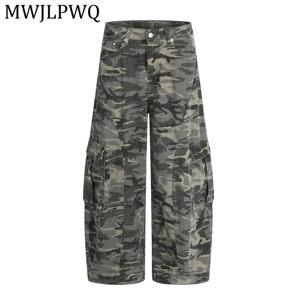 MWJLPWQ American Retro Camouflage Workwear Men's Punk Street Deconstructed Patchwork Multi-Pocket Curved Wide-Leg Pants 15103
MWJLPWQ American Retro Camouflage Workwear Men's Punk Street Deconstructed Patchwork Multi-Pocket Curved Wide-Leg Pants 15103
