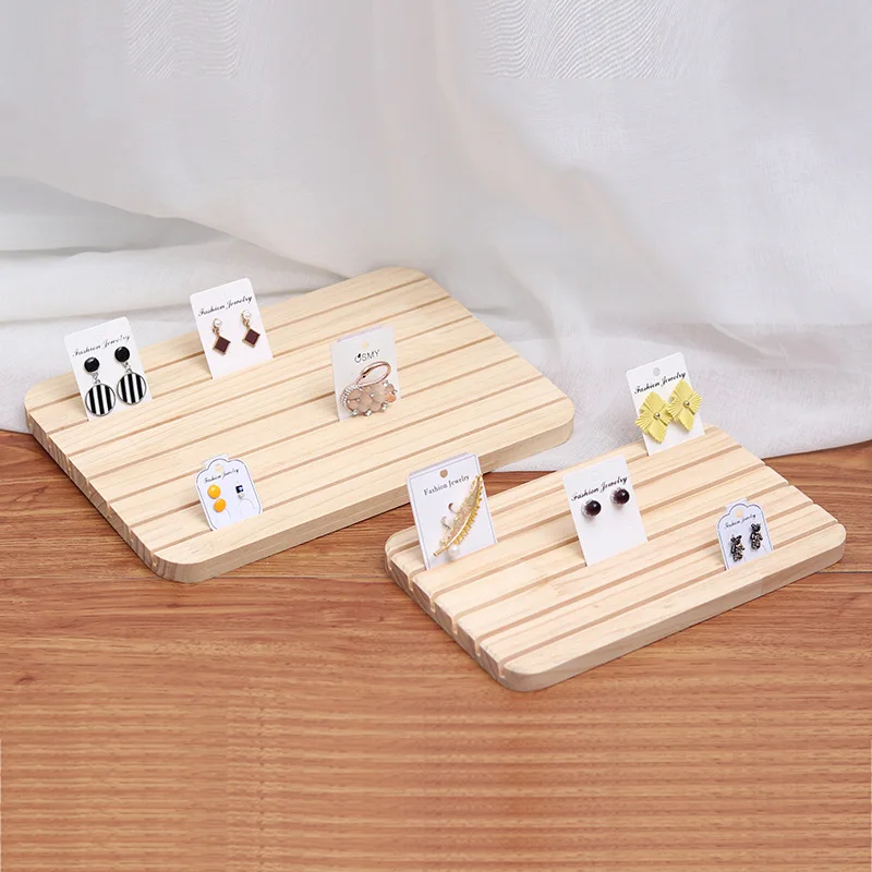 Natural Wood Earring Card Display Stand Multi-Slot Jewelry Tray Holder for Earrings Cards Rings and Home Organization
Natural Wood Earring Card Display Stand Multi-Slot Jewelry Tray Holder for Earrings Cards Rings and Home Organization