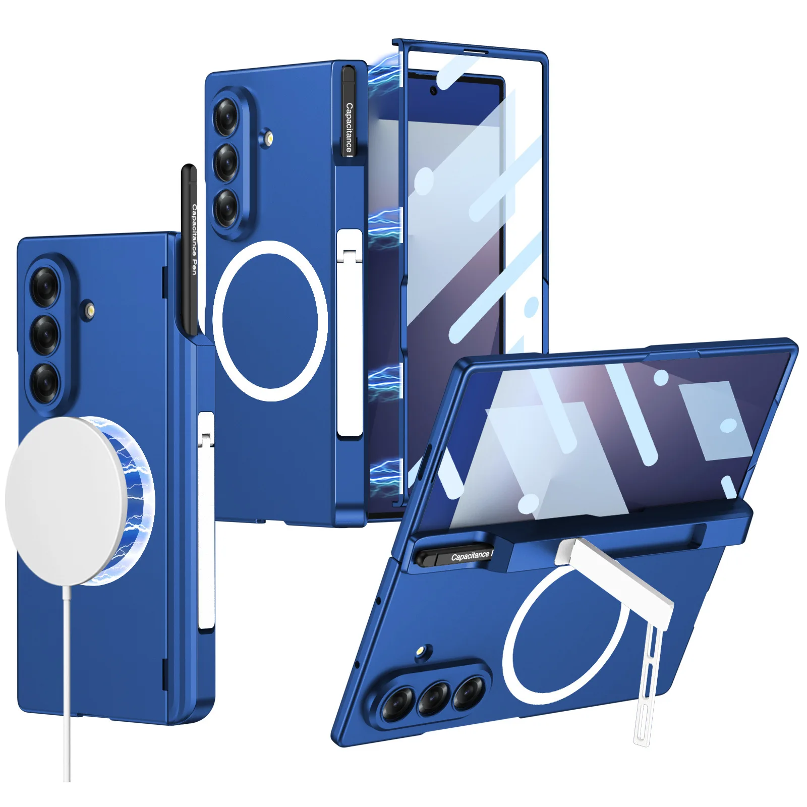 For Samsung Z Fold7 Phone Case Wireless Charging Magnetic Pen Holder Side Stand Hinge Case Full Coverage Protective Cover No Pen
For Samsung Z Fold7 Phone Case Wireless Charging Magnetic Pen Holder Side Stand Hinge Case Full Coverage Protective Cover No Pen
