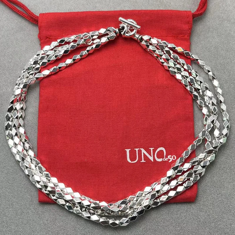 2023 UNOde50 New European and American Hot Selling Fashion Creative Four Row Luxury Necklace Women's Romantic Jewelry Gift Bag
2023 UNOde50 New European and American Hot Selling Fashion Creative Four Row Luxury Necklace Women's Romantic Jewelry Gift Bag