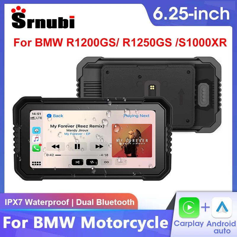 6.25" For BMW Motorycle GPS Navigation Wireless Carplay Android Auto For BMW R1200GS/ R1250GS/ R1300GS /S1000XR IPX7 Waterproof
6.25" For BMW Motorycle GPS Navigation Wireless Carplay Android Auto For BMW R1200GS/ R1250GS/ R1300GS /S1000XR IPX7 Waterproof