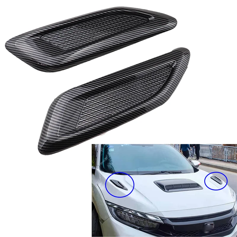 2pcs Universal Gloss Black Carbon Simulation Car Front Engine Sticker Side Vent New Hood Decorative Exterior Accessories
2pcs Universal Gloss Black Carbon Simulation Car Front Engine Sticker Side Vent New Hood Decorative Exterior Accessories