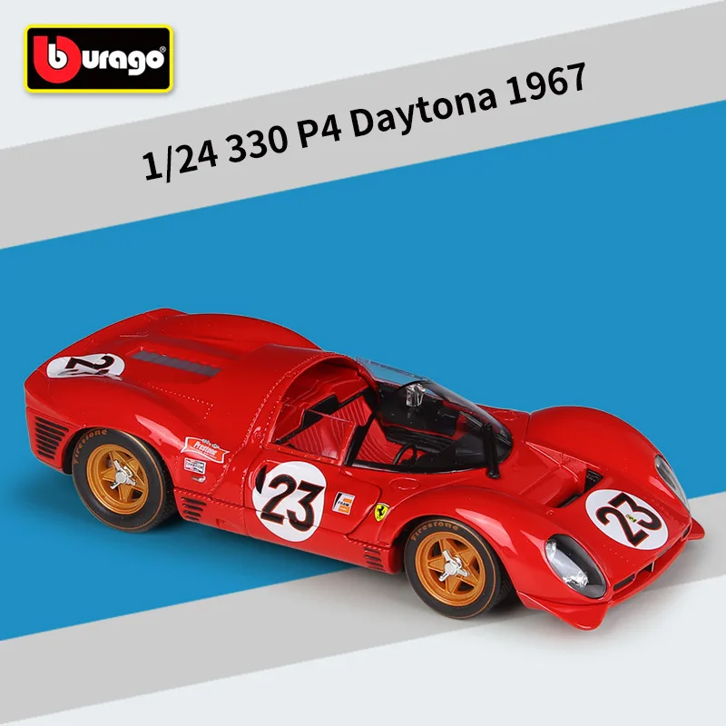 Коллекционная модель автомобиля Bburago 1:24 Racing Edition 330 P4 Daytona 1967, имитация, литая под давлением, из сплава, подарок
Коллекционная модель автомобиля Bburago 1:24 Racing Edition 330 P4 Daytona 1967, имитация, литая под давлением, из сплава, подарок