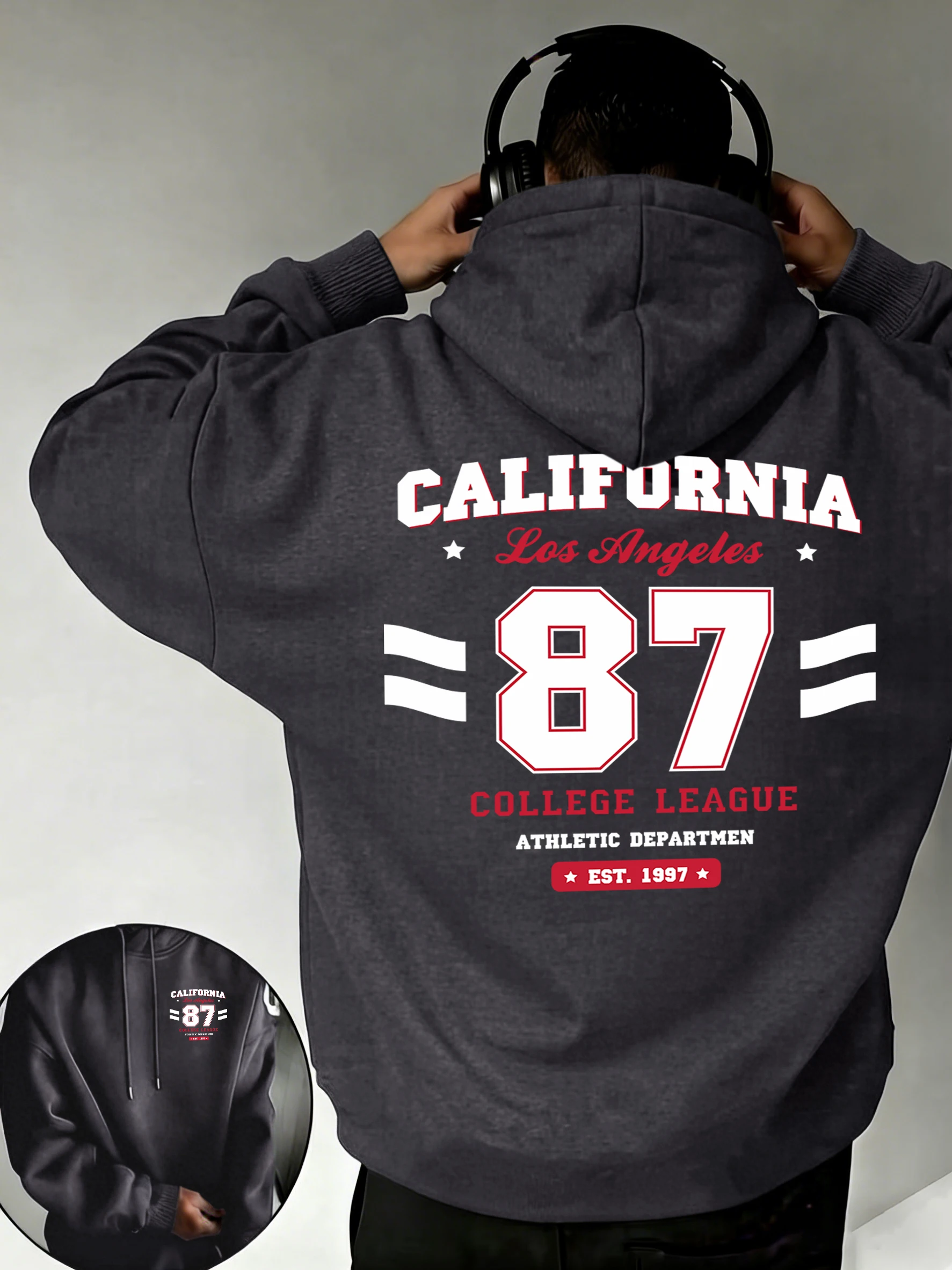 Los Angeles, California Est.1997 Print Men Street Fashion Hoodie Autumn Pocket Tops Fleece Comfy Clothing Loose Casual Pullover
Los Angeles, California Est.1997 Print Men Street Fashion Hoodie Autumn Pocket Tops Fleece Comfy Clothing Loose Casual Pullover